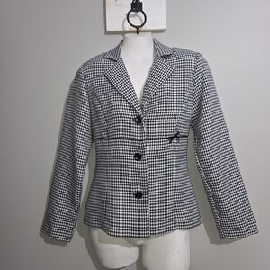 Awesome Vintage B&W Blazer by IZ BYER Size 7